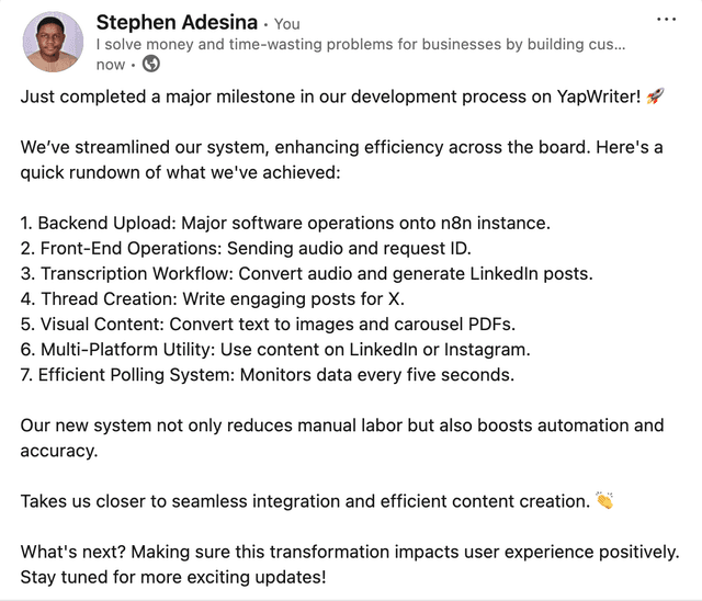 LinkedIn Post